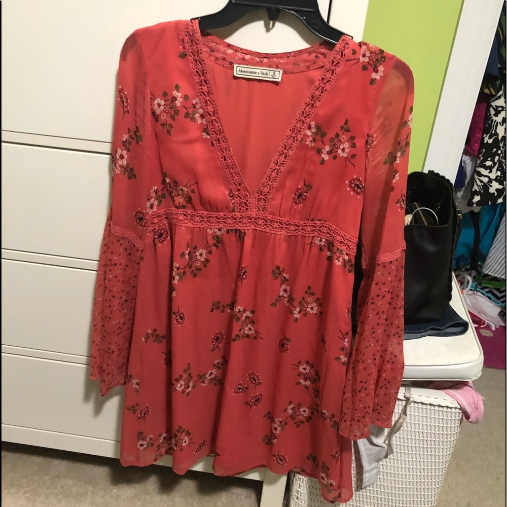 Boho Chic Coral Dress